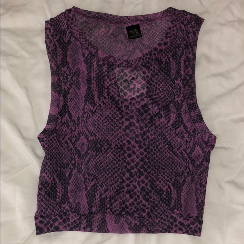 Free people snakeskin crop top